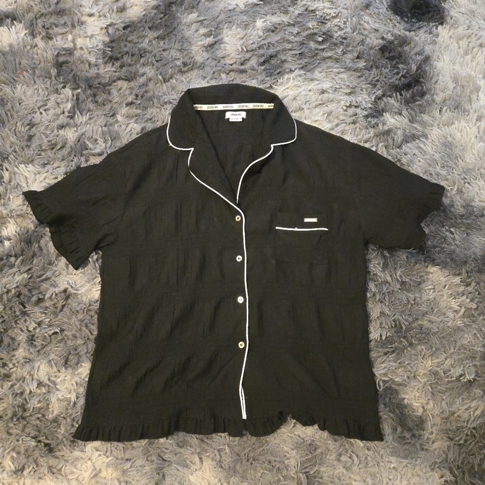 Jason Wu Pajama Style Button-Up Top Medium